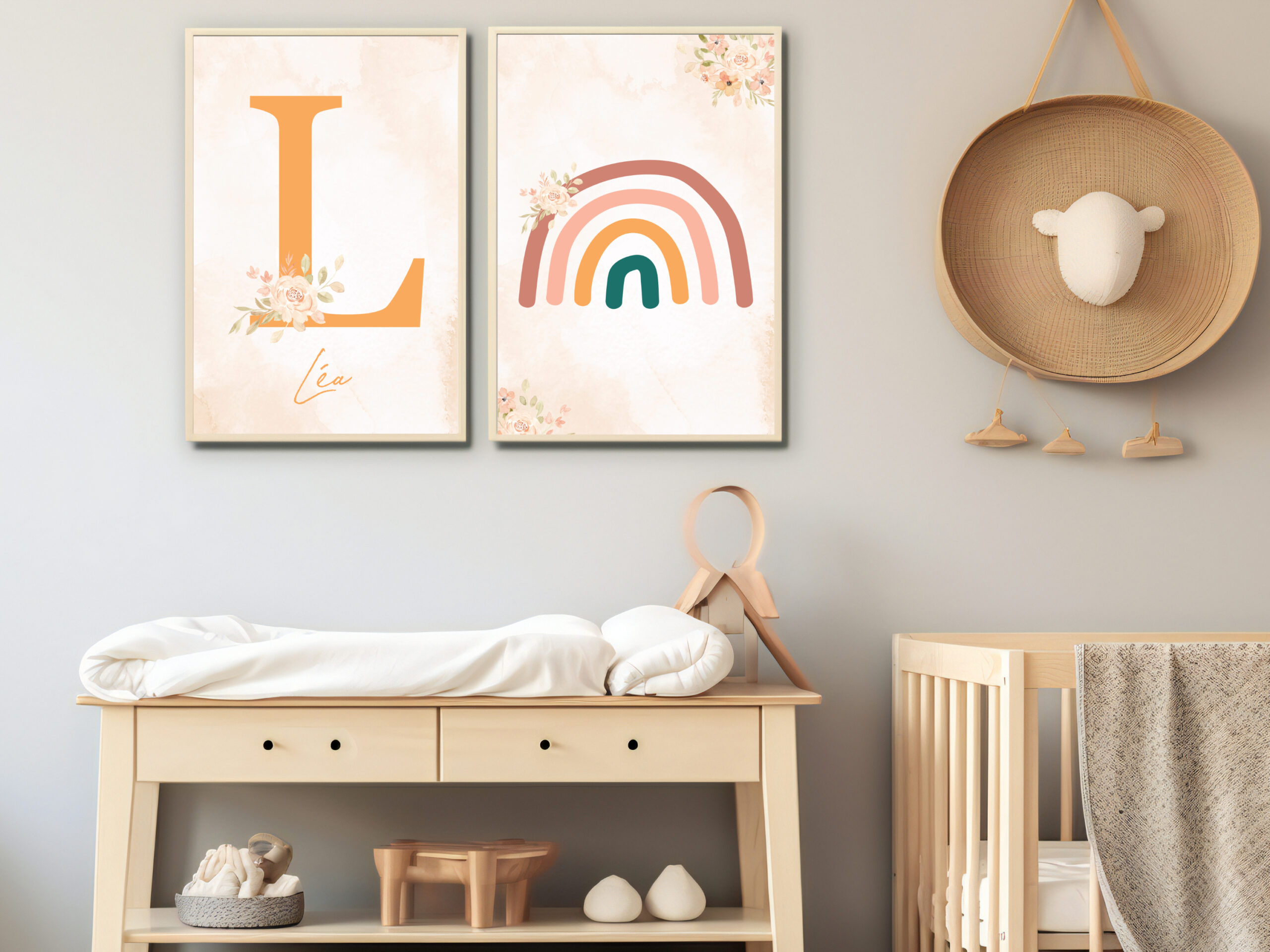 Affiches Prénom - Arc-en-Ciel