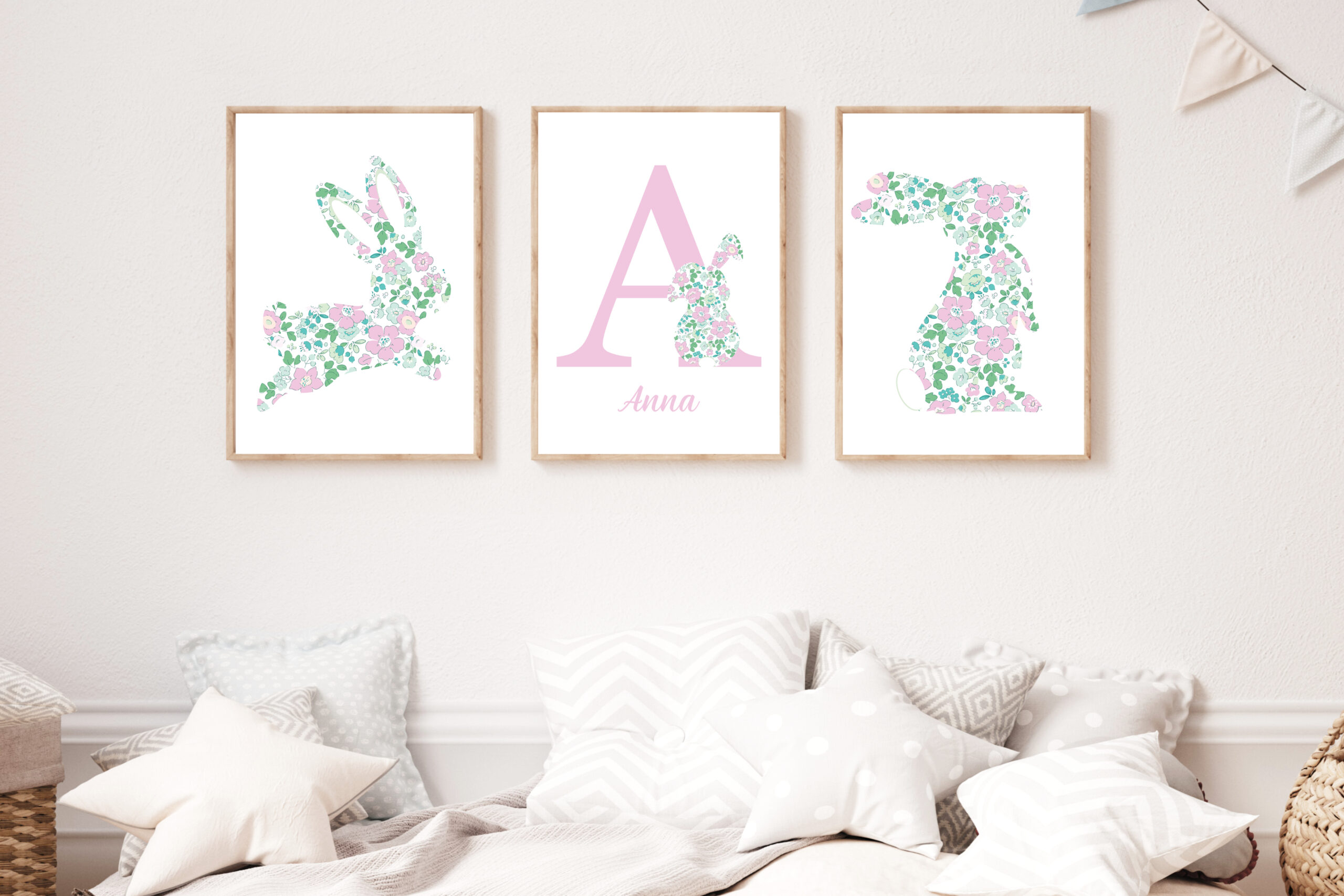 Affiches Prénom - Lapin Liberty