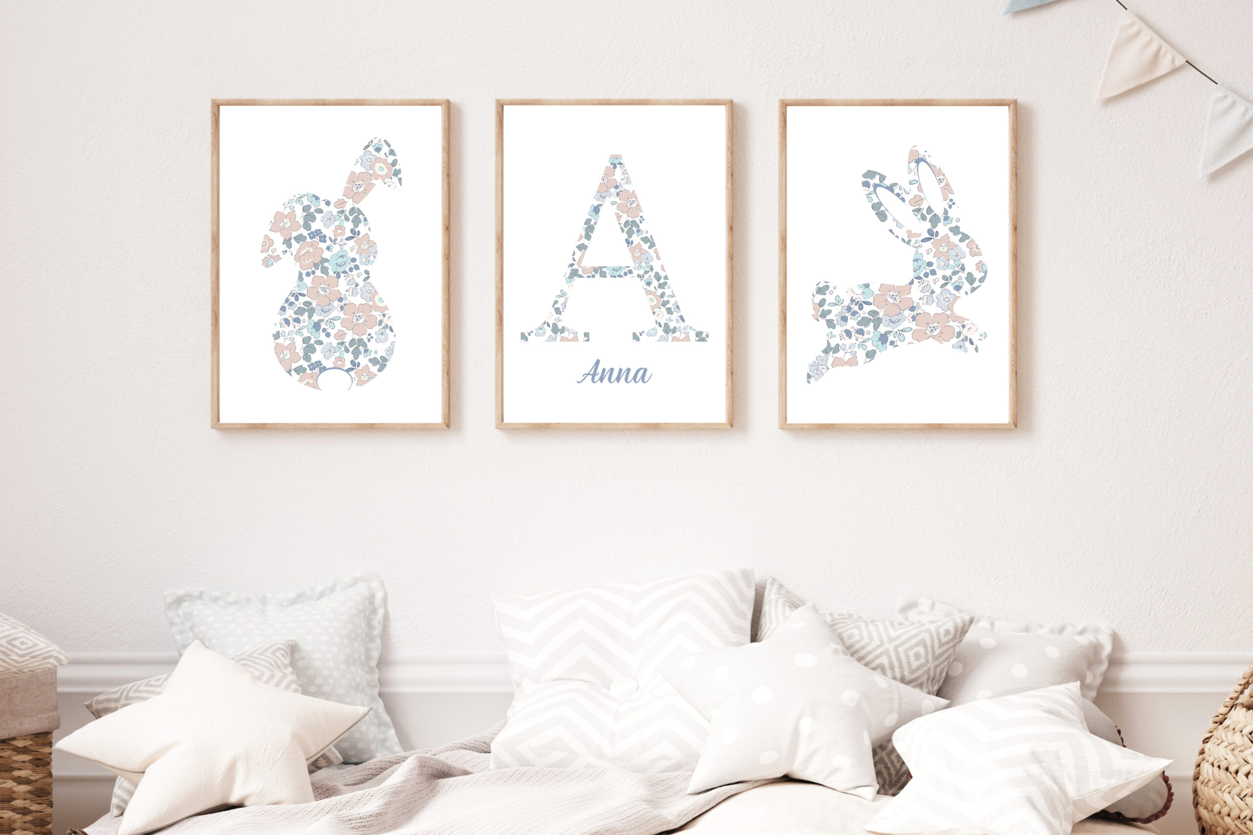 Affiches Prénom - Lapin Liberty