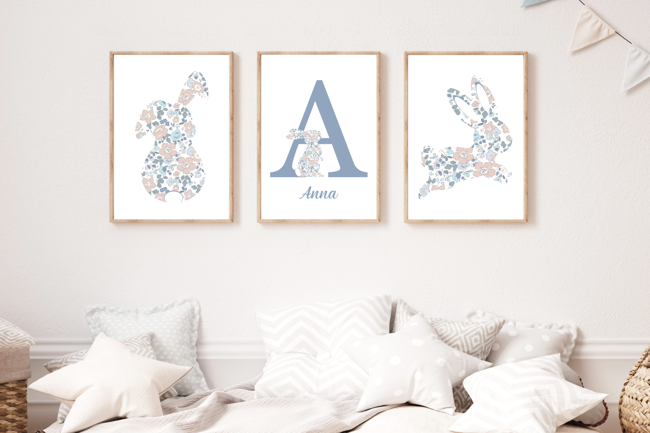 Affiches Prénom - Lapin Liberty