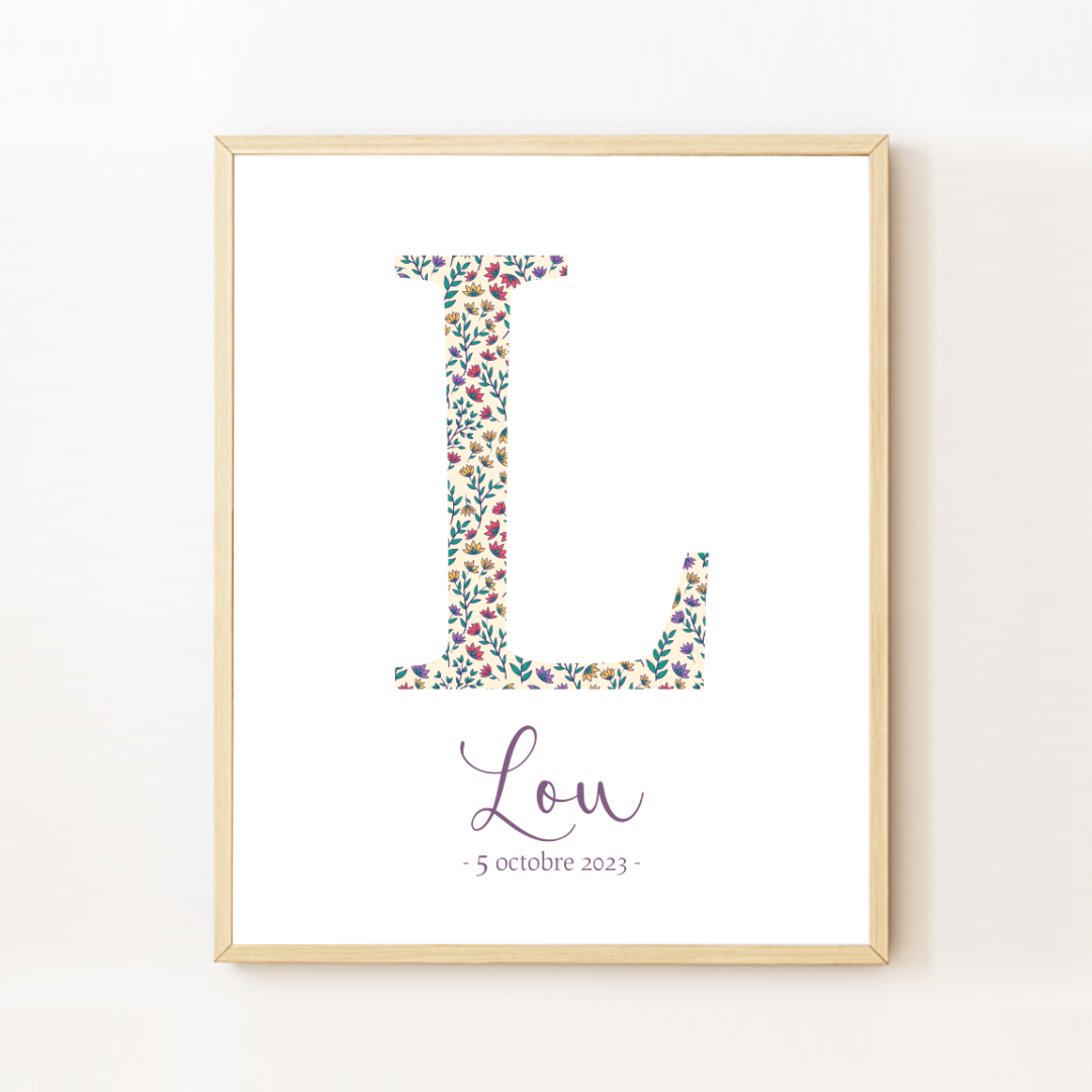 Affiche Prénom - Liberty