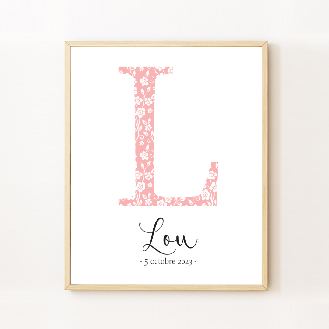 Affiche Prénom - Liberty