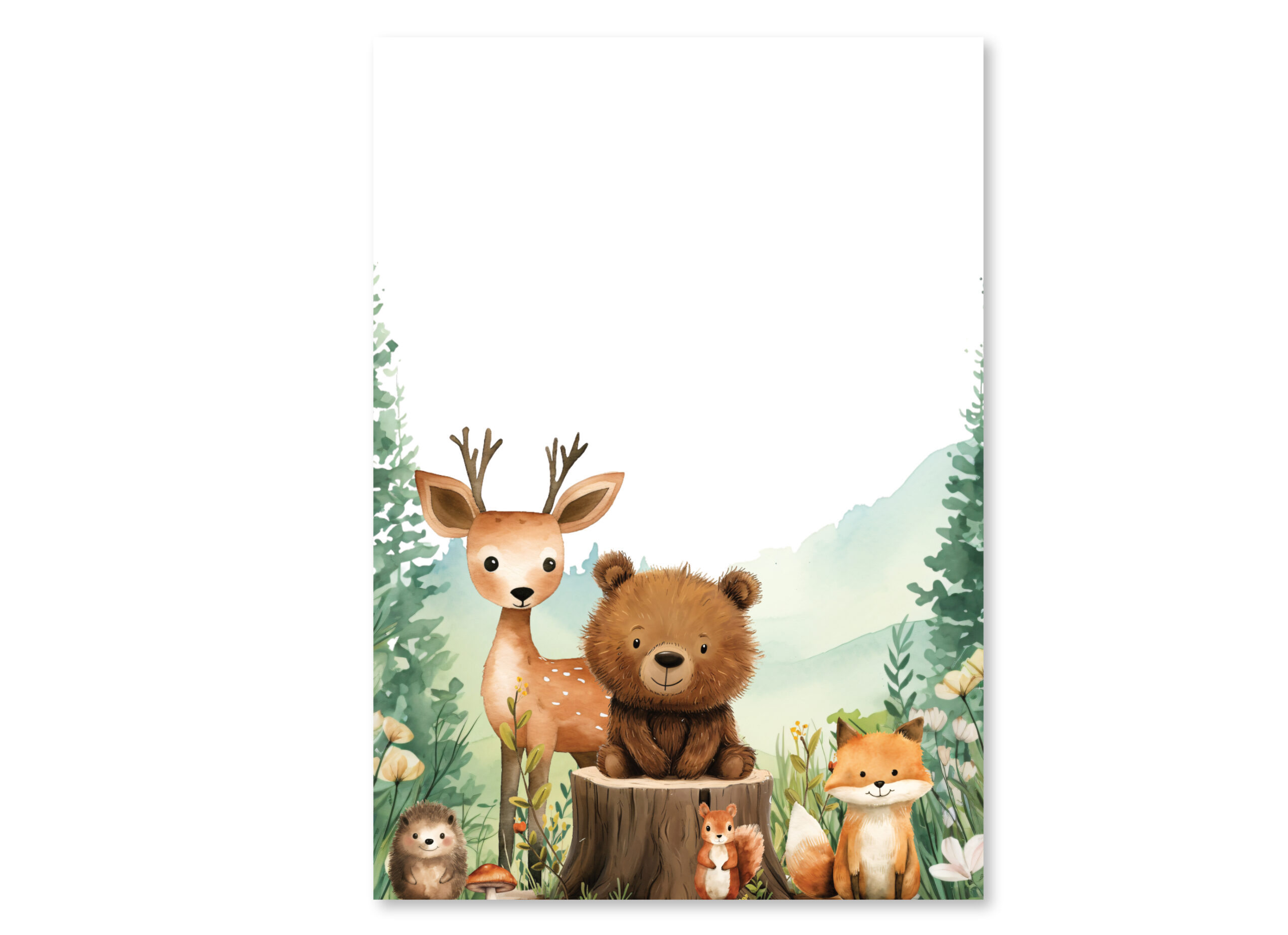 Affiche décorative - Animaux de la Forêt