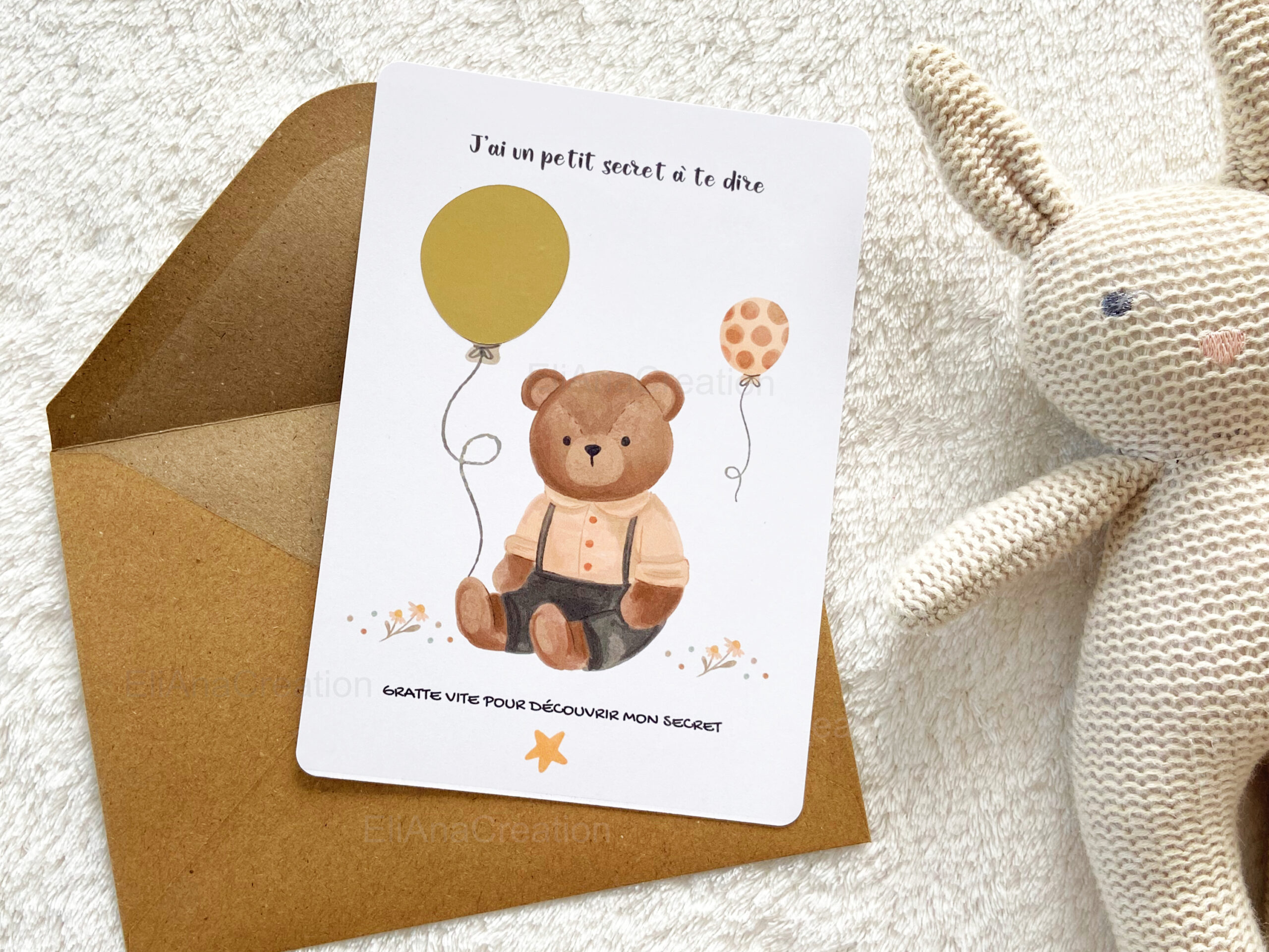 Cartes à gratter animaux