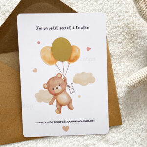 Cartes à gratter animaux