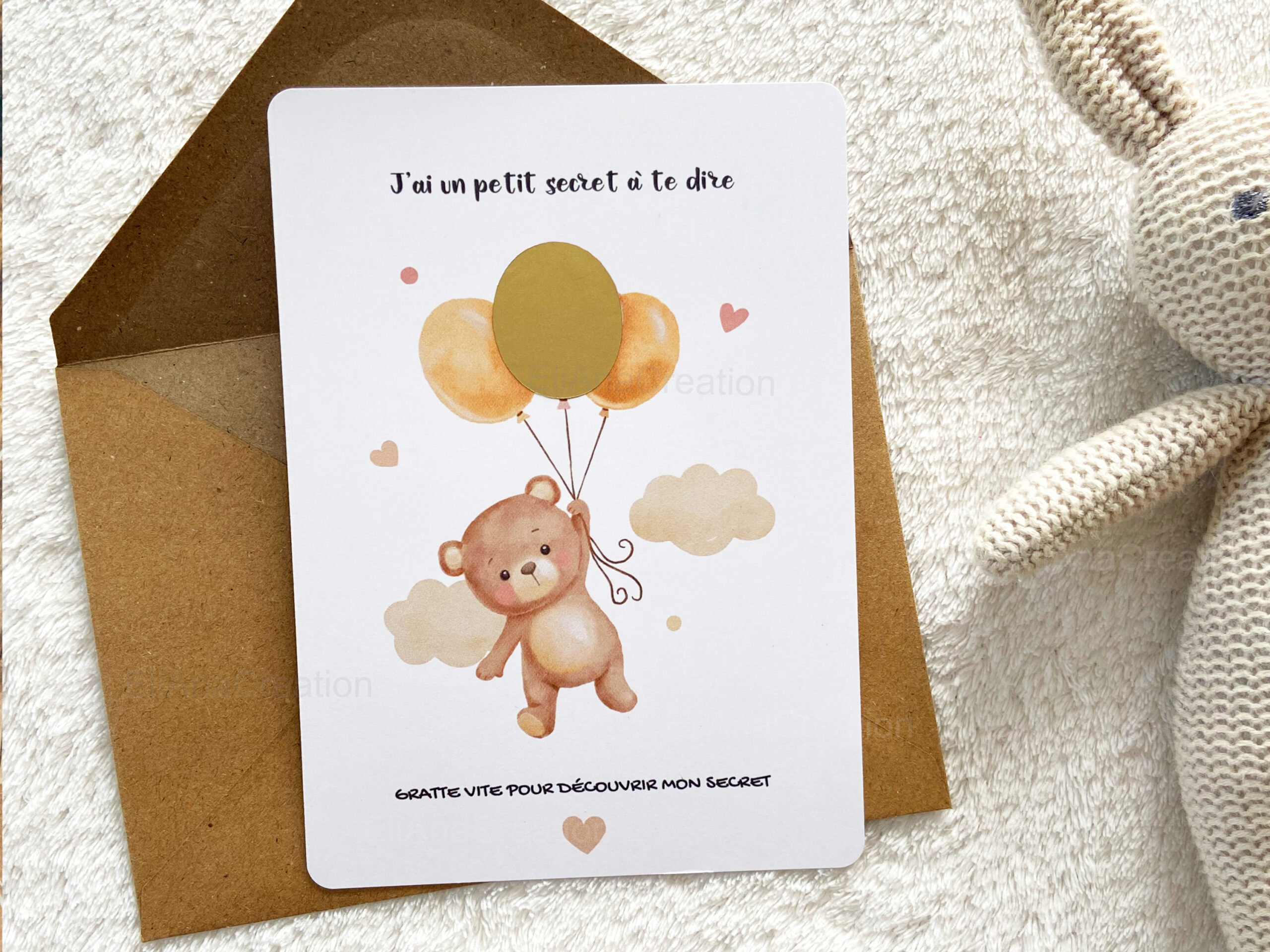 Cartes à gratter animaux