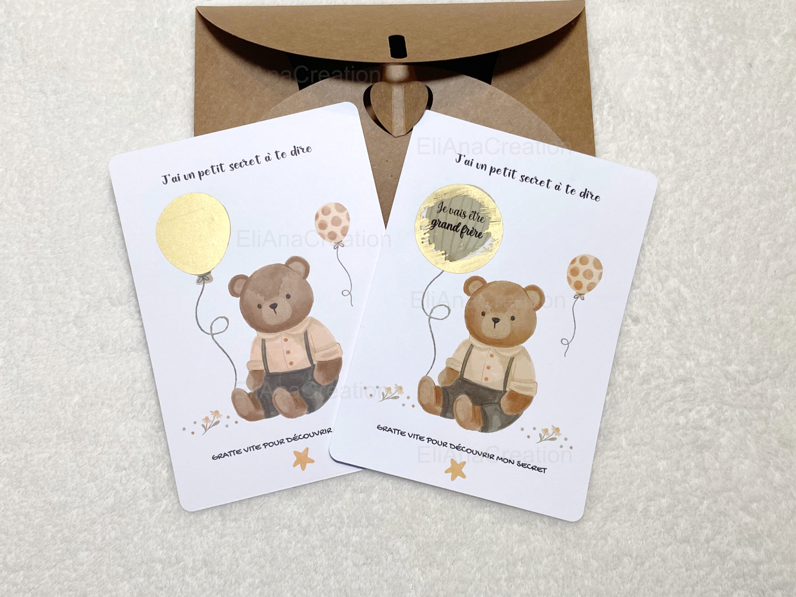 Cartes à gratter animaux