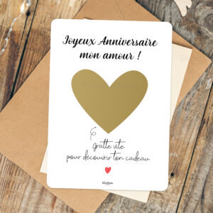 Carte à gratter - Joyeux anniversaire