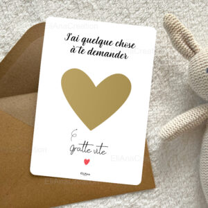 Carte à gratter - demande