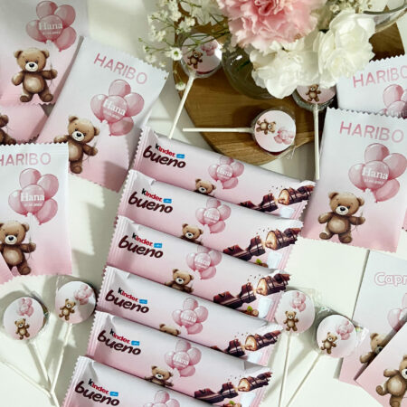 Confiseries personnalisées Ourson rose