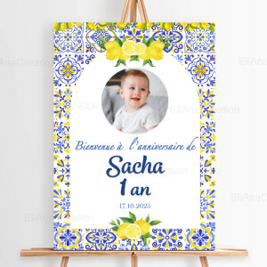 affiche bienvenue personnalisée - Dolce Vita