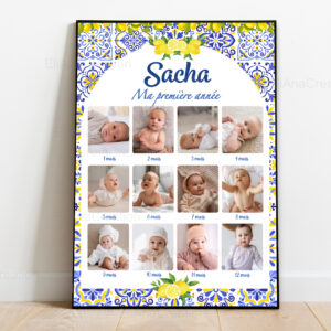 affiche personnalisée Ma Première Année - Dolce Vita