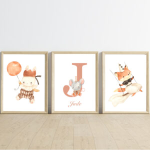 Affiches prénom personnalisées - Circus