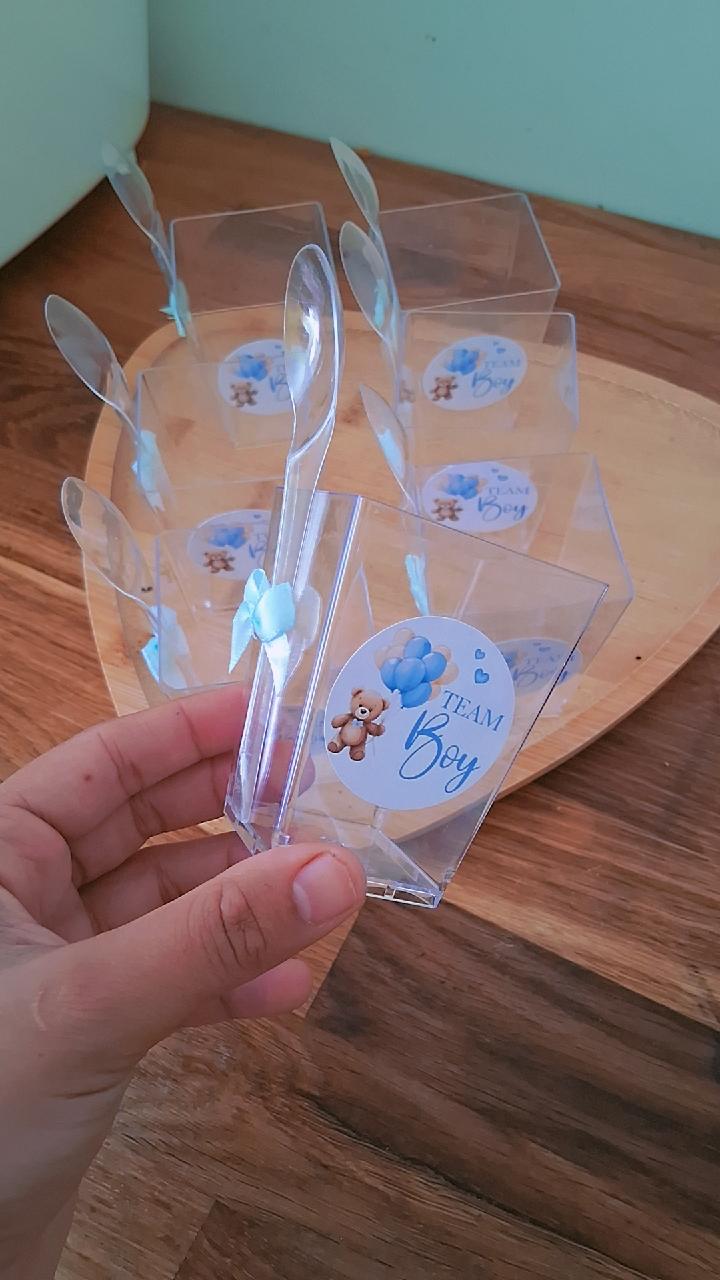 Sticker rond - Ourson bleu