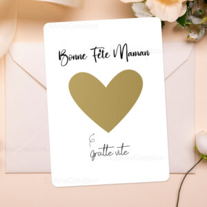 Carte à gratter - Bonne Fête Maman