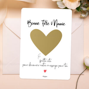 Carte à gratter - Bonne Fête Mamie