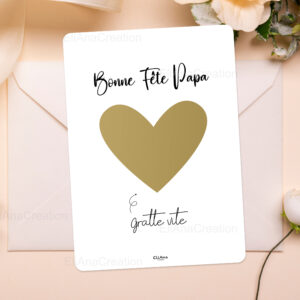 Carte à gratter - Bonne Fête Papa