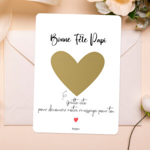 Carte à gratter - Bonne Fête Papi