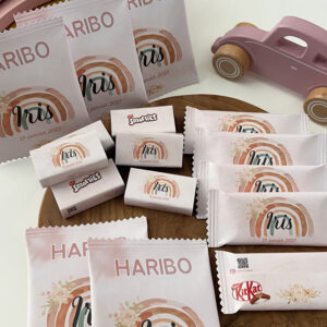 Confiseries personnalisées Thème Arc-en-Ciel & Fleurs