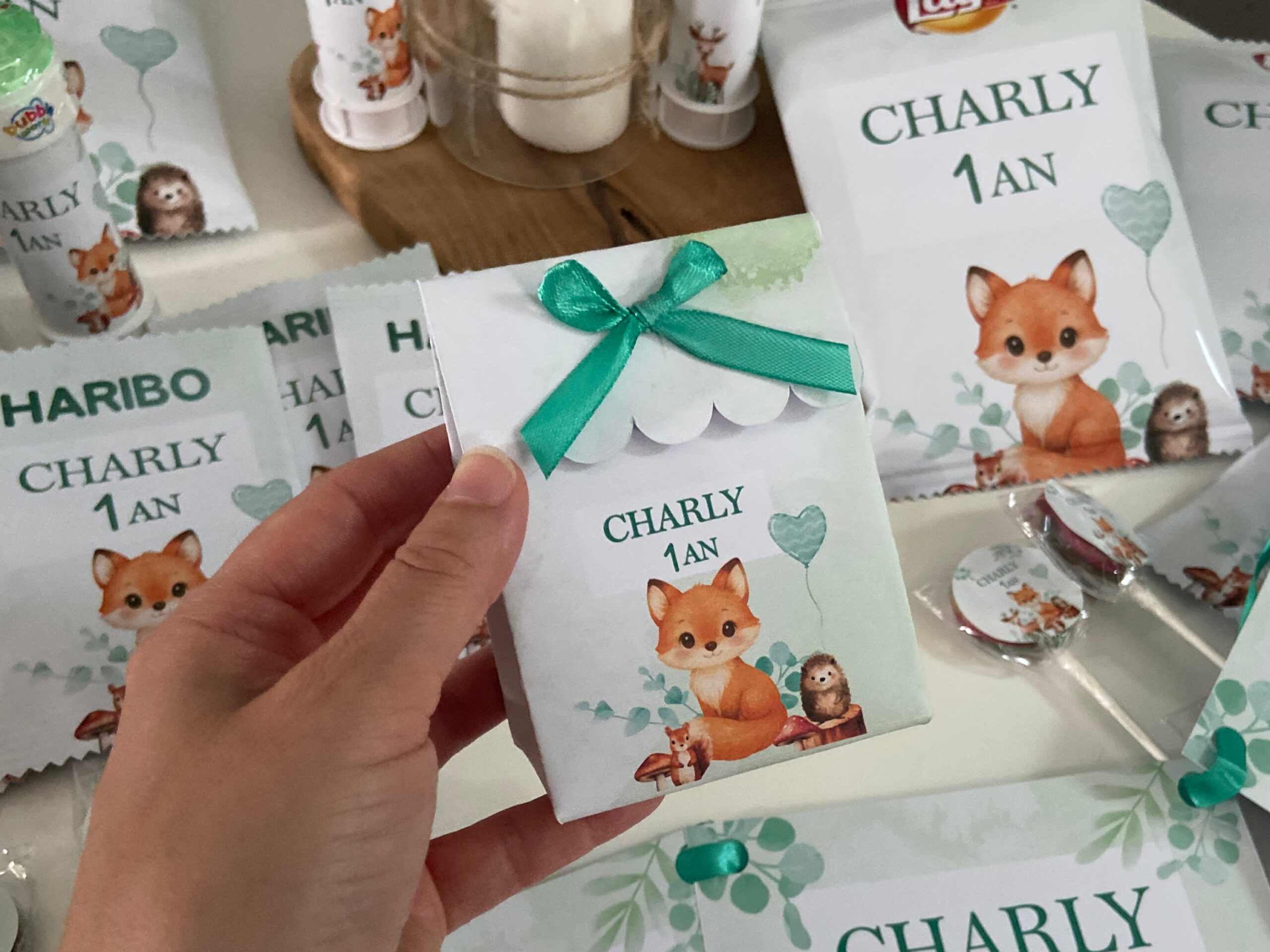 Boite à dragées - Pochette personnalisée