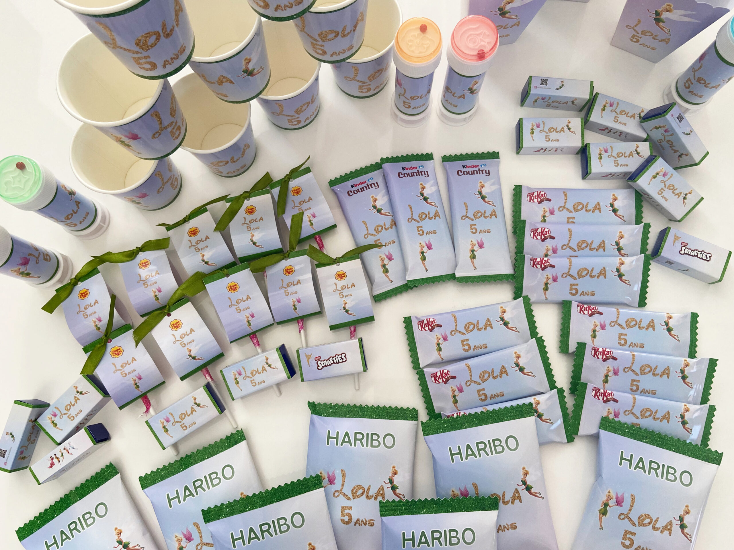 Confiseries - Thème Fée Clochette