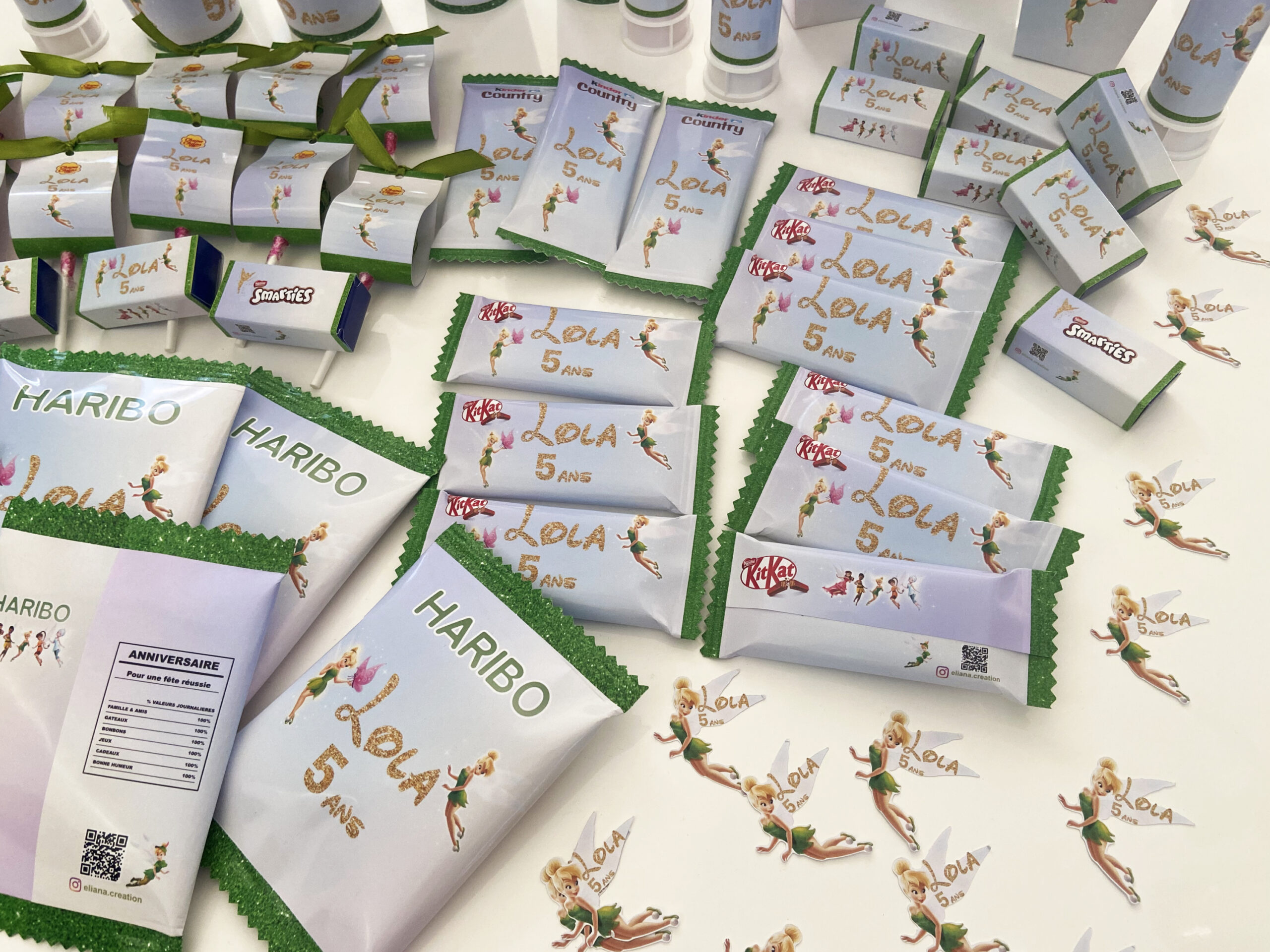 Confiseries - Thème Fée Clochette