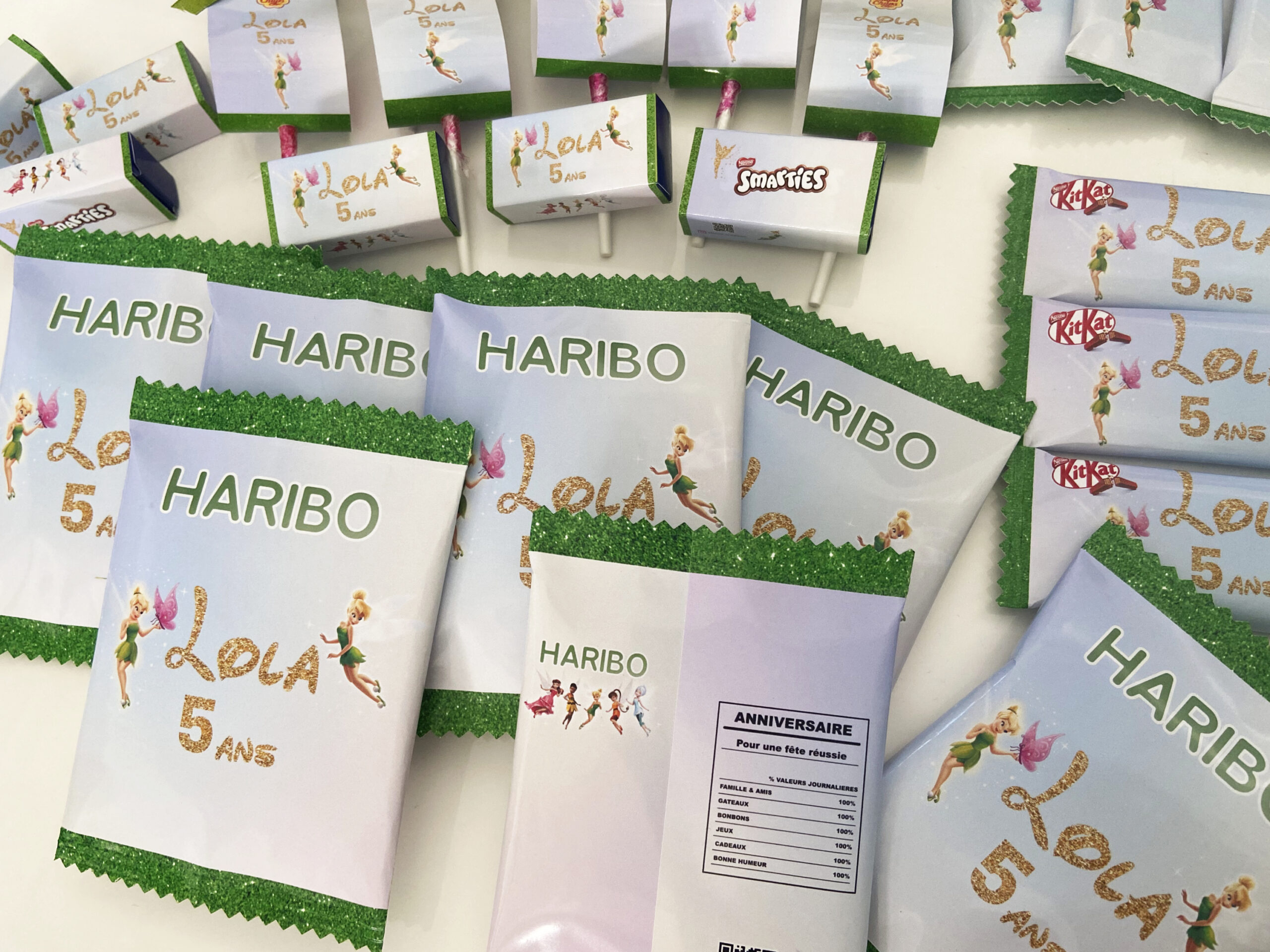 Confiseries - Thème Fée Clochette