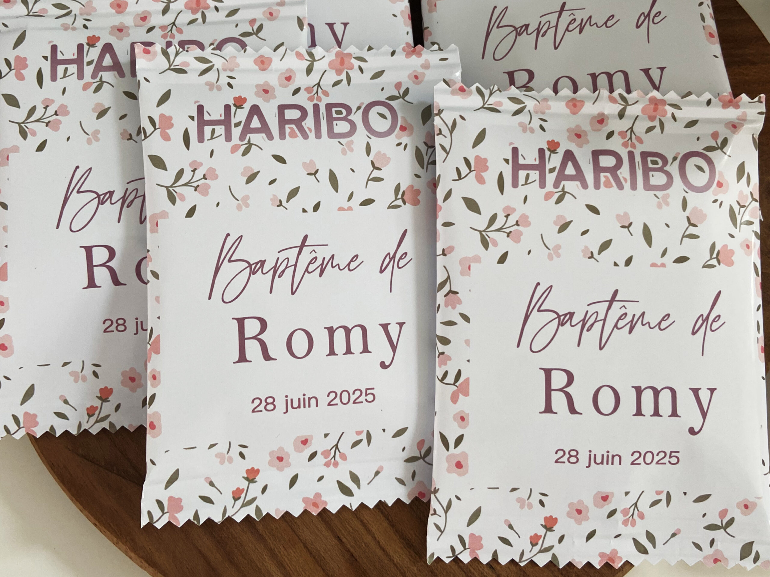 Confiseries - Thème Fleurs rose