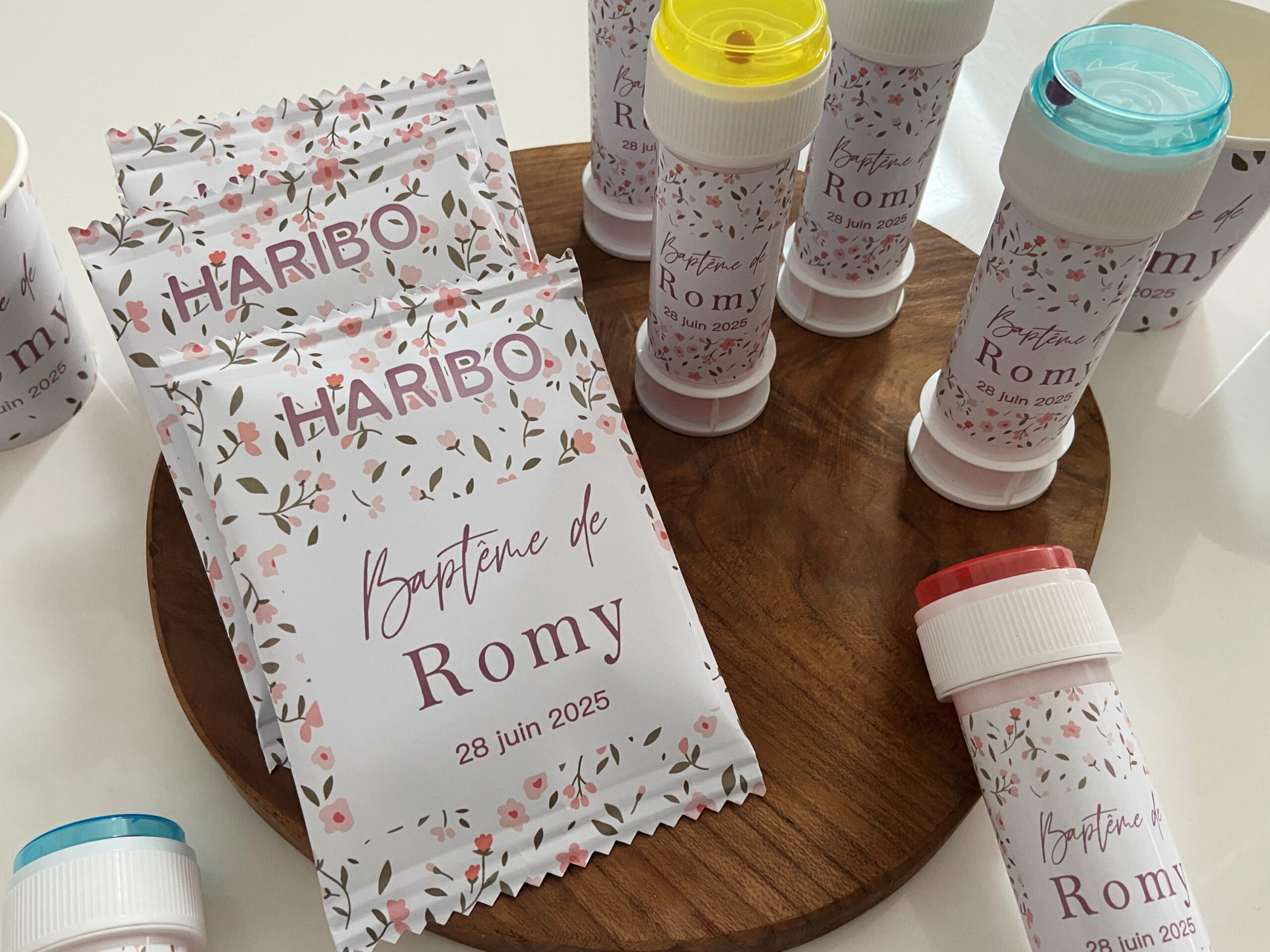 Confiseries - Thème Fleurs rose