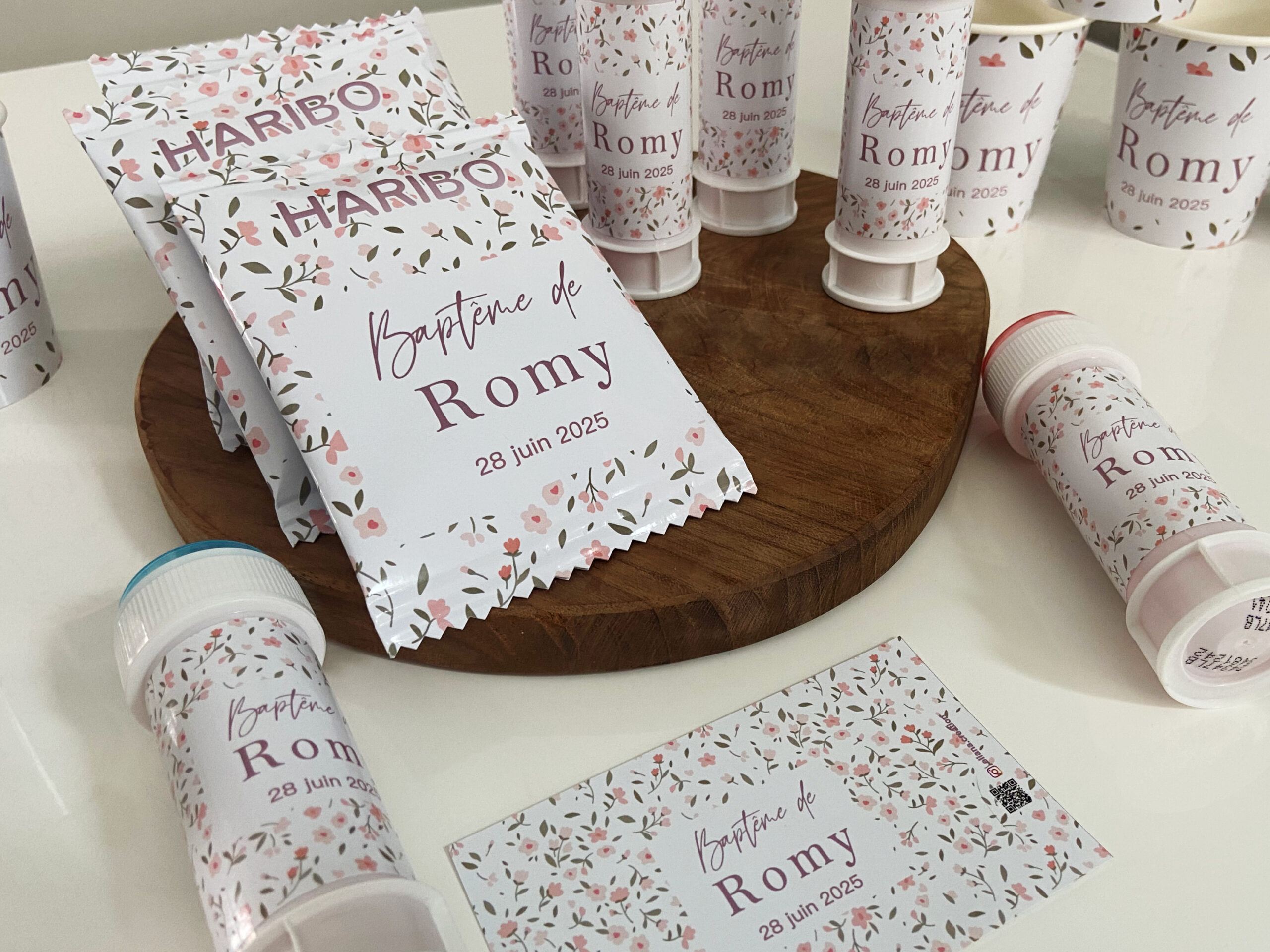 Confiseries - Thème Fleurs rose