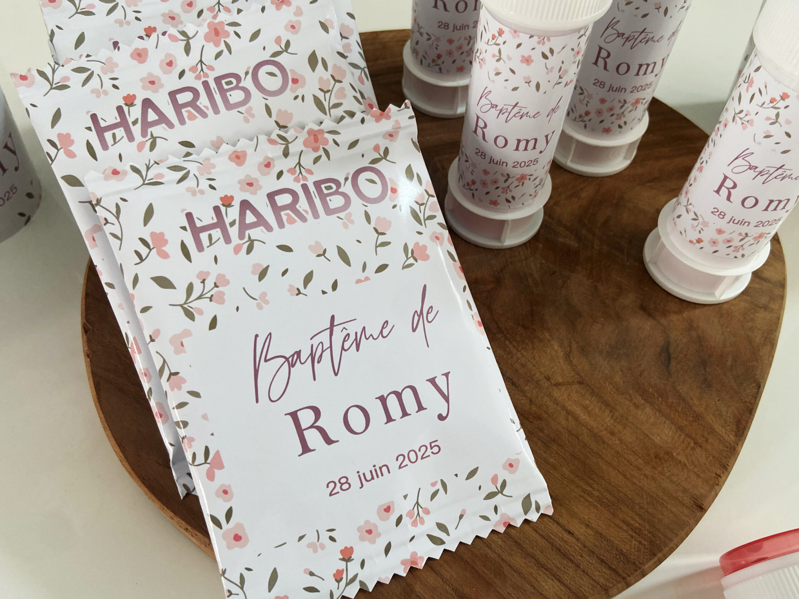 Confiseries - Thème Fleurs rose