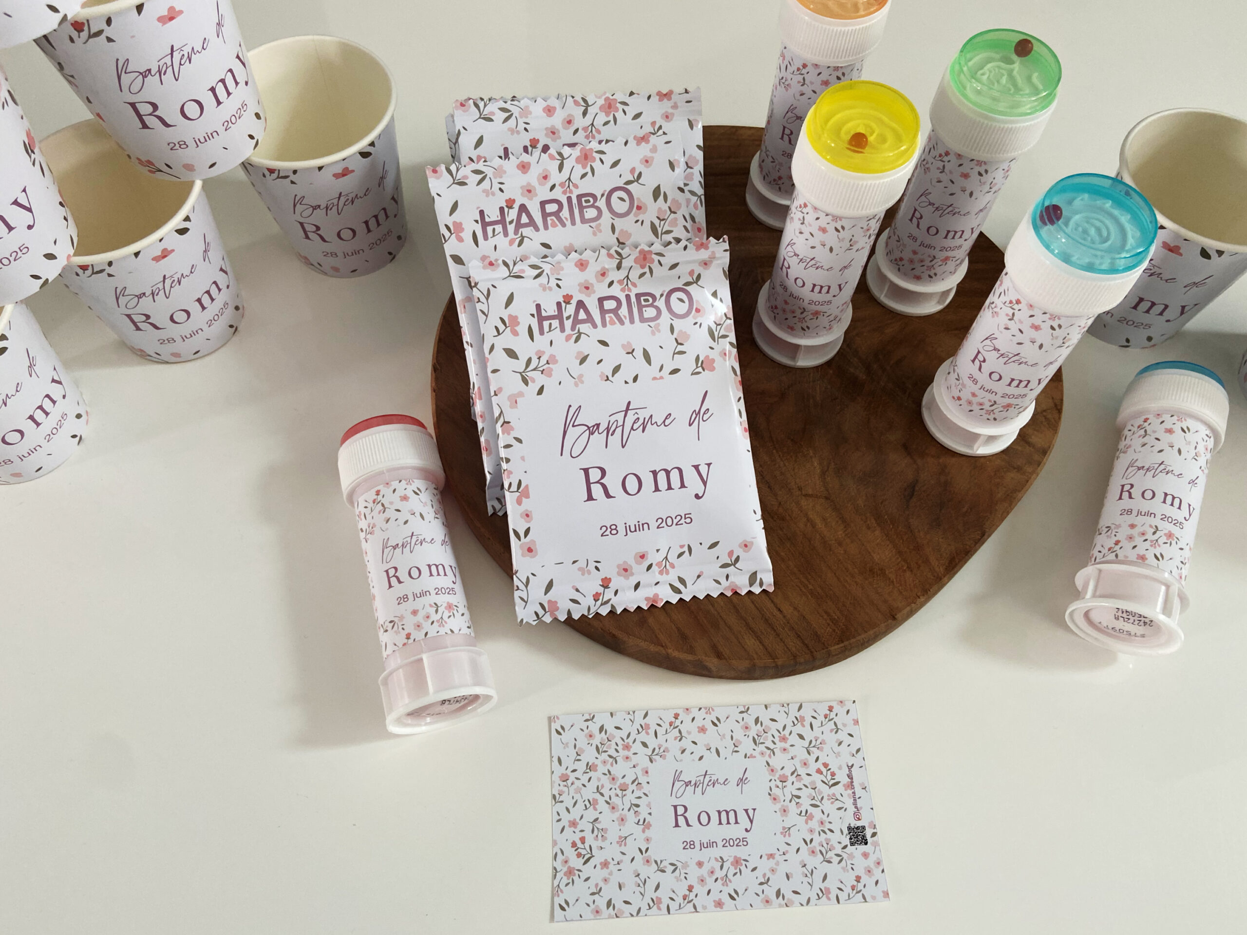 Confiseries - Thème Fleurs rose