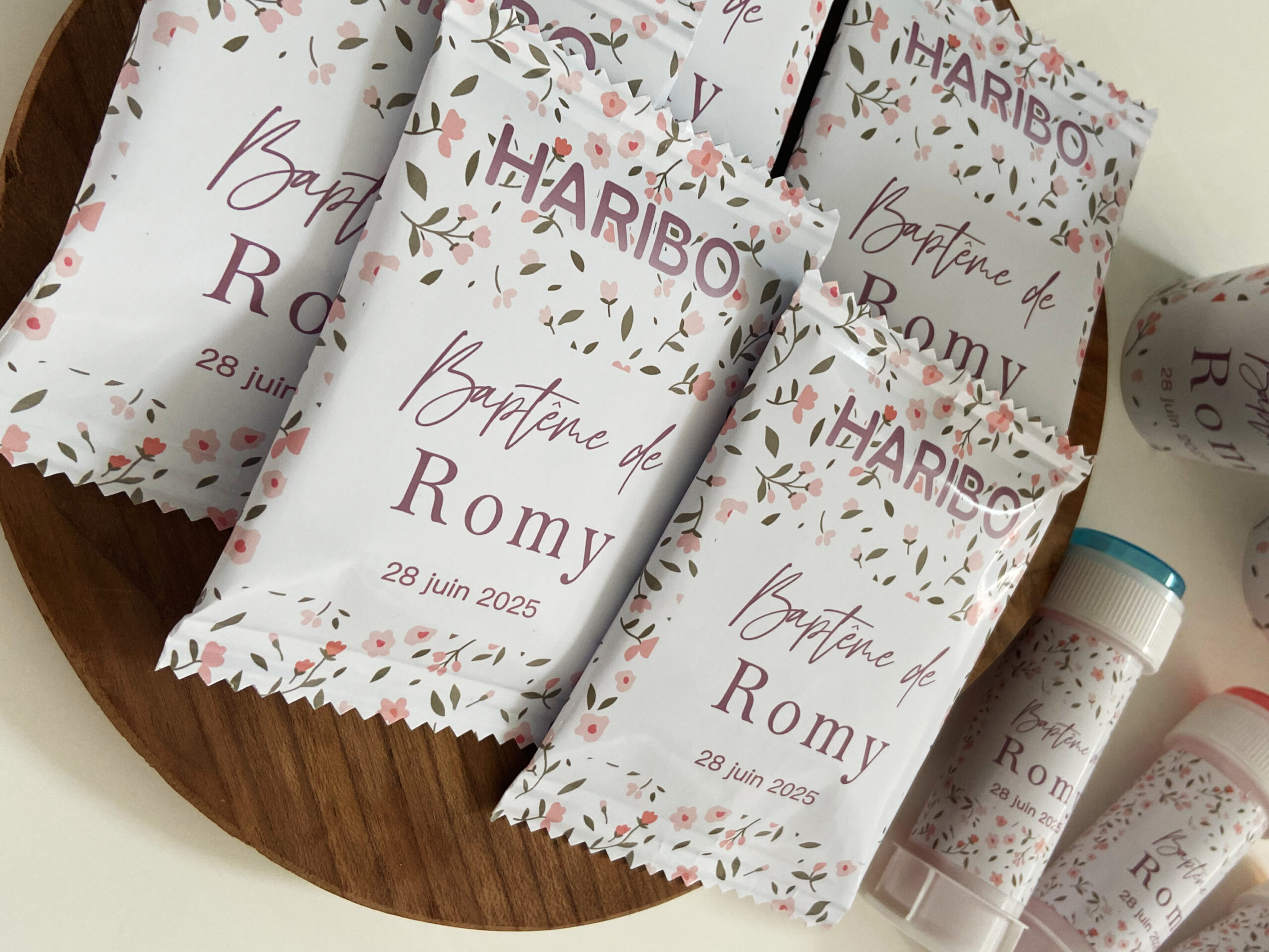 Confiseries - Thème Fleurs rose