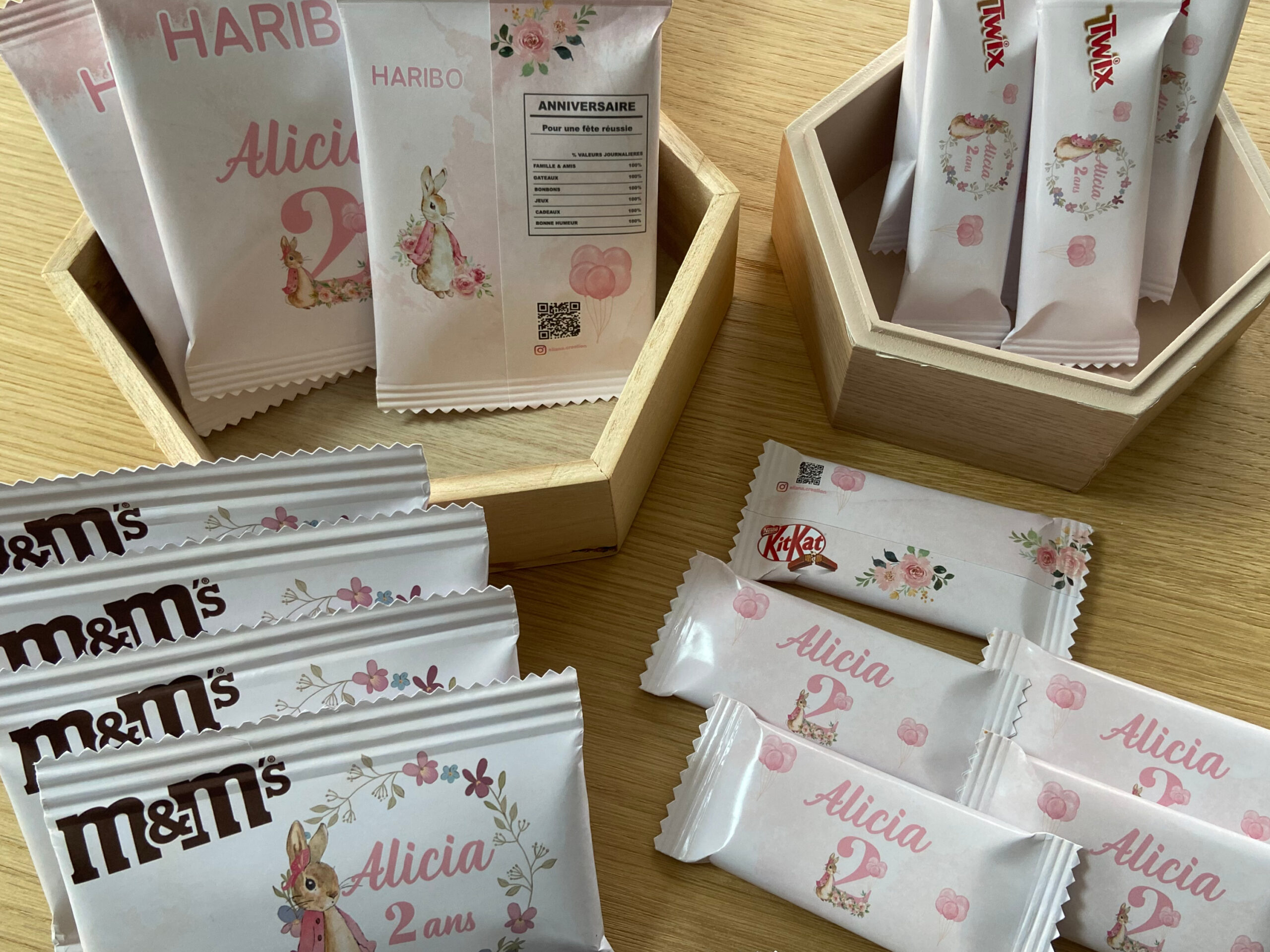 Confiseries - Thème Lapin & Fleurs