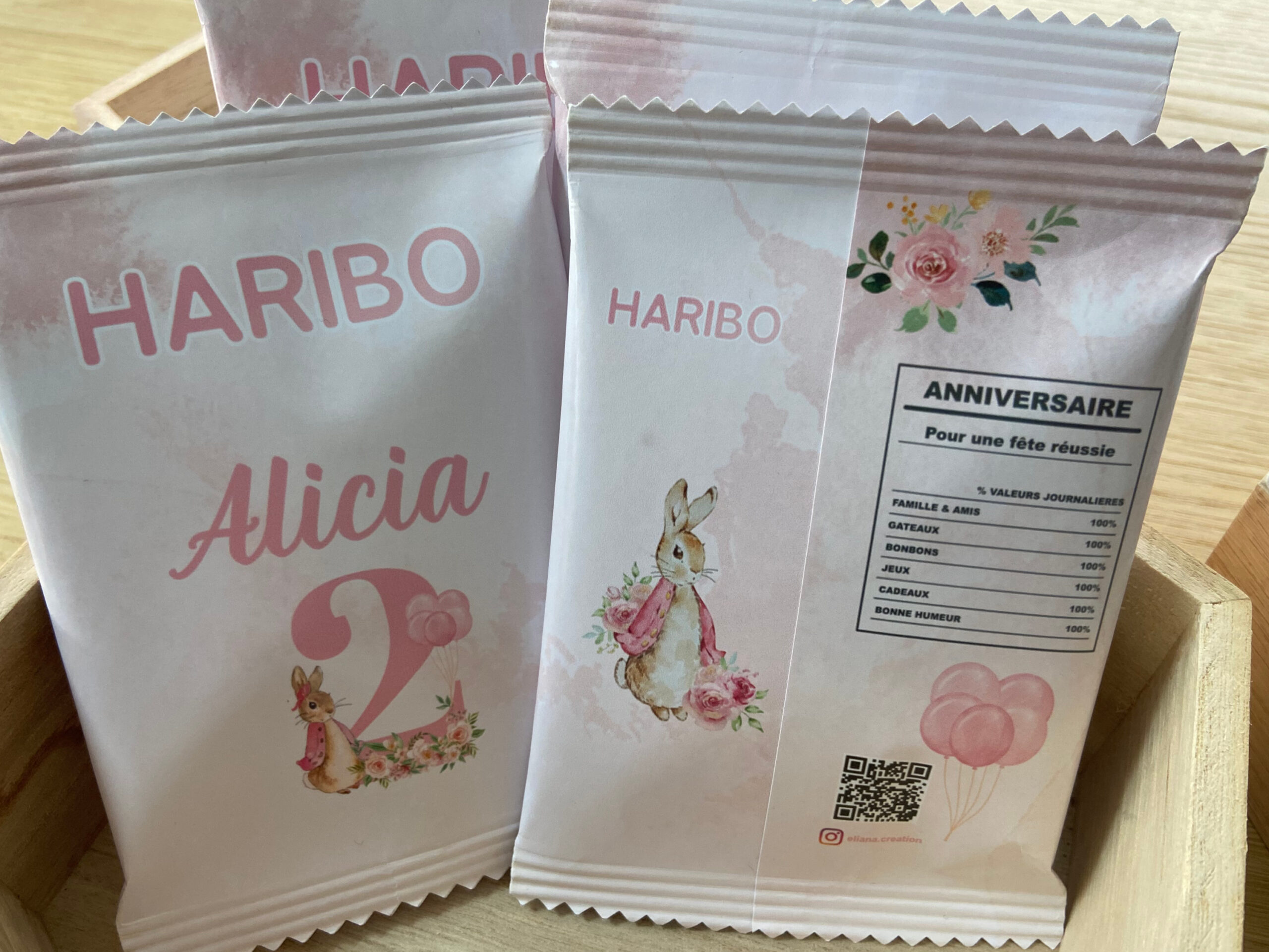 Confiseries - Thème Lapin & Fleurs