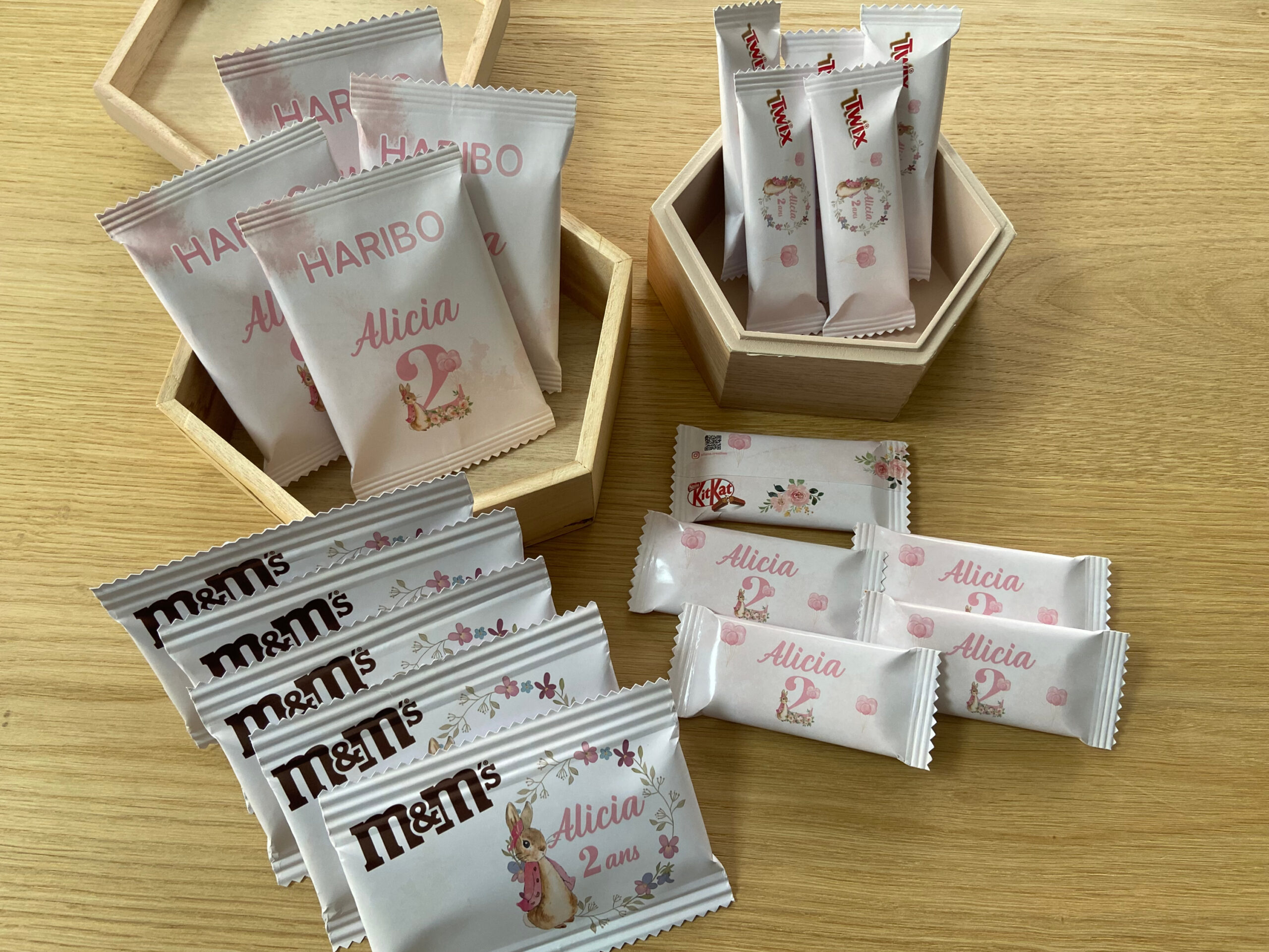 Confiseries - Thème Lapin & Fleurs