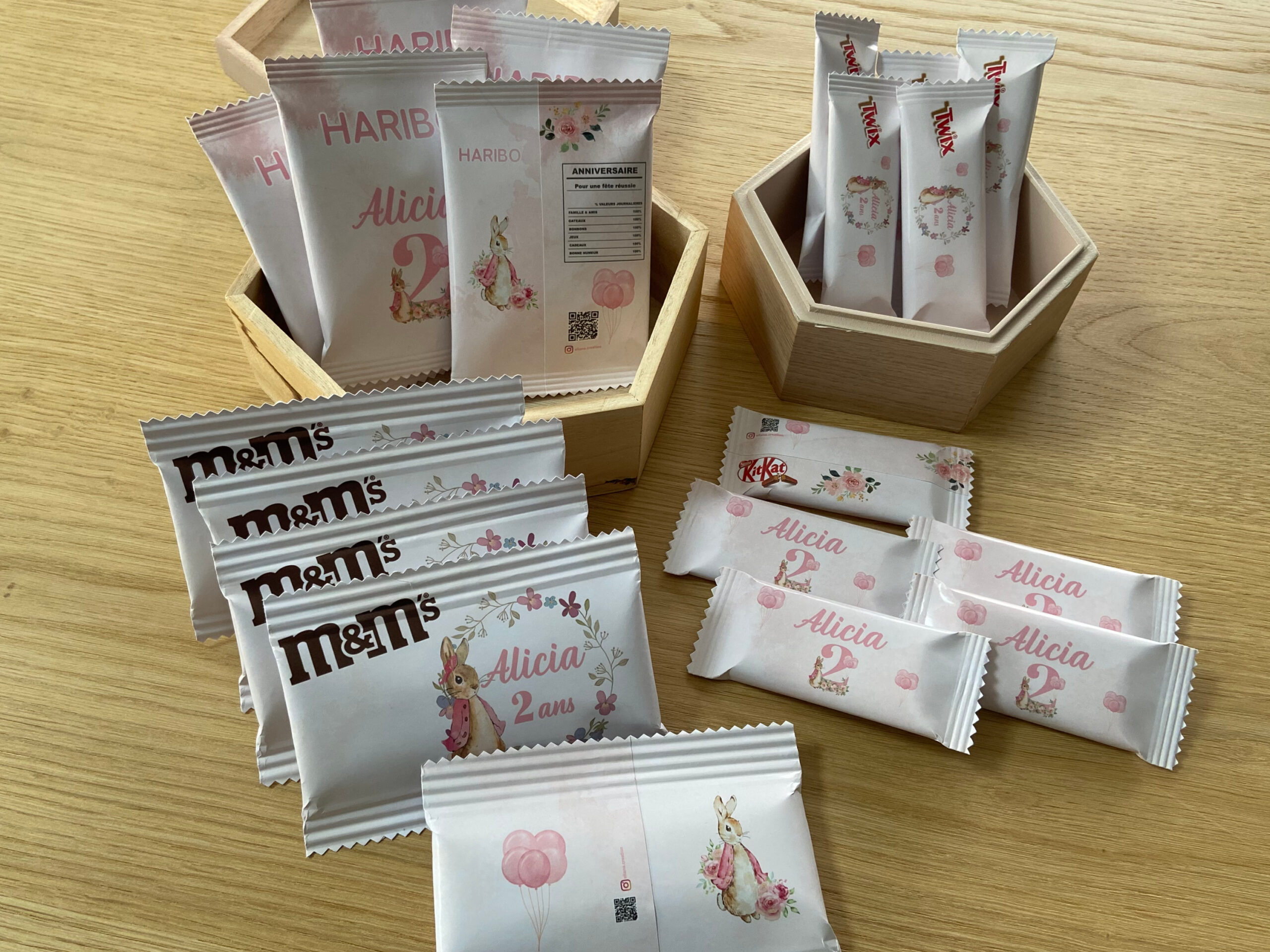 Confiseries - Thème Lapin & Fleurs