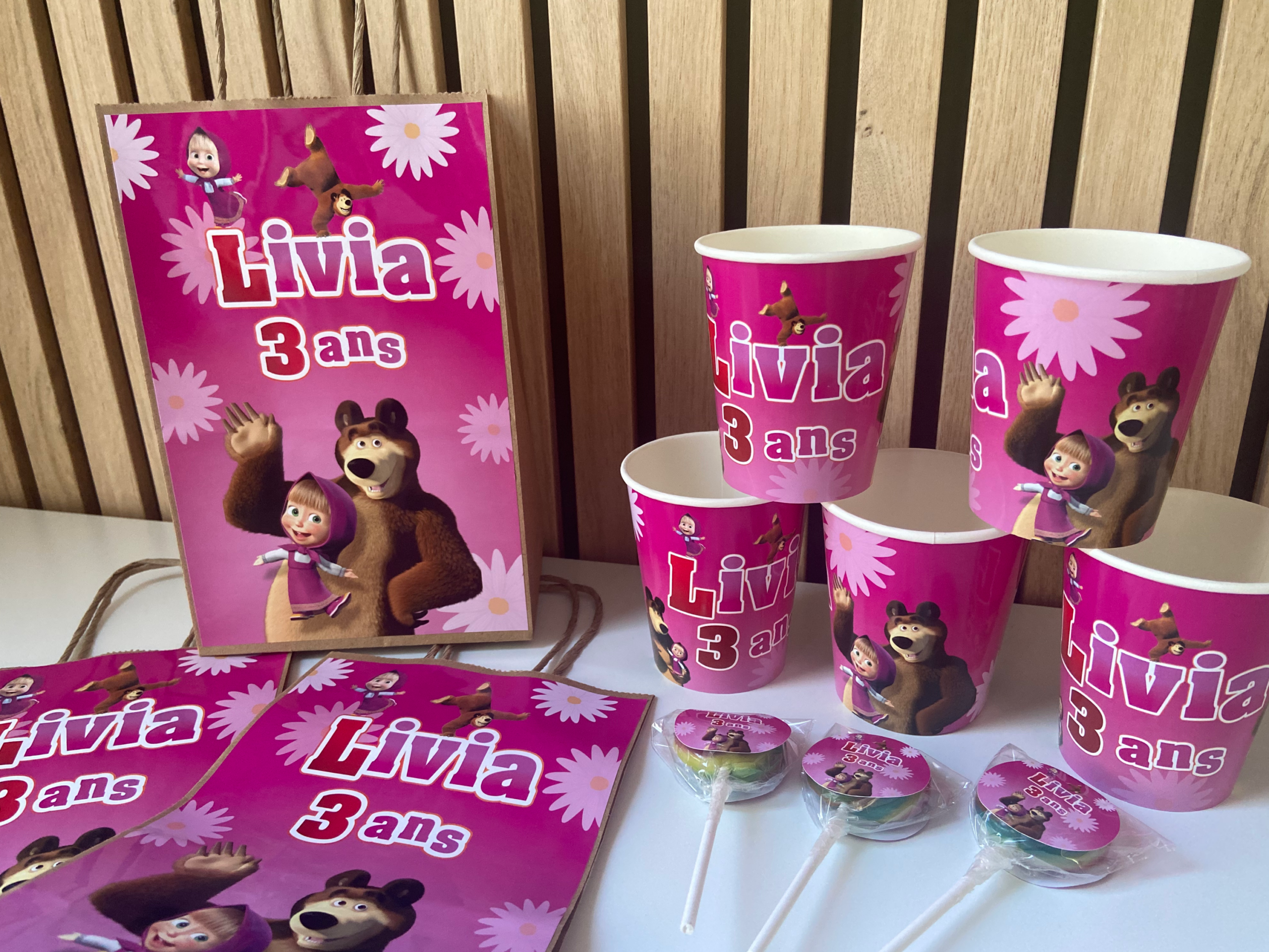 Confiseries - Thème Masha et Michka