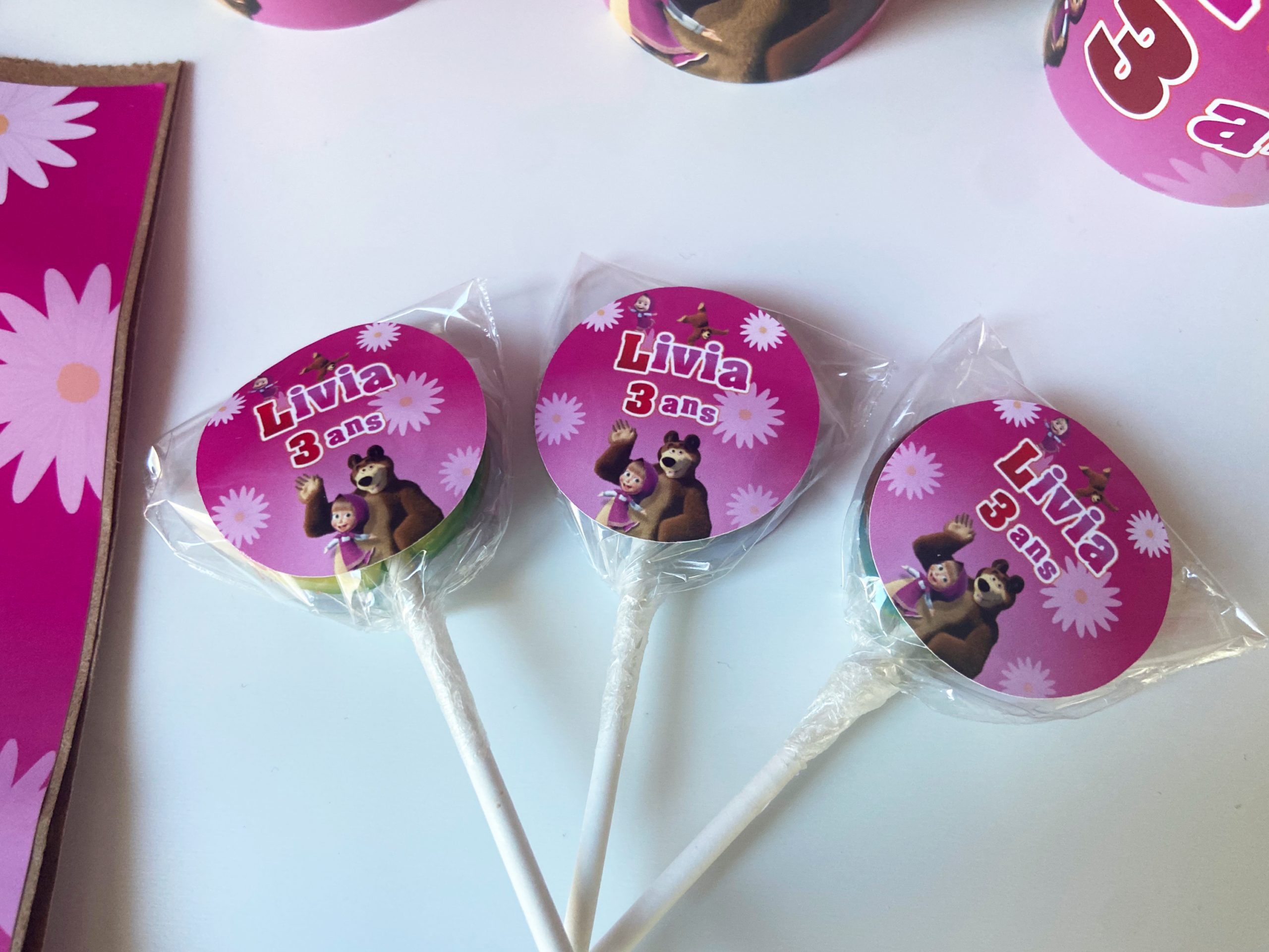 Confiseries - Thème Masha et Michka