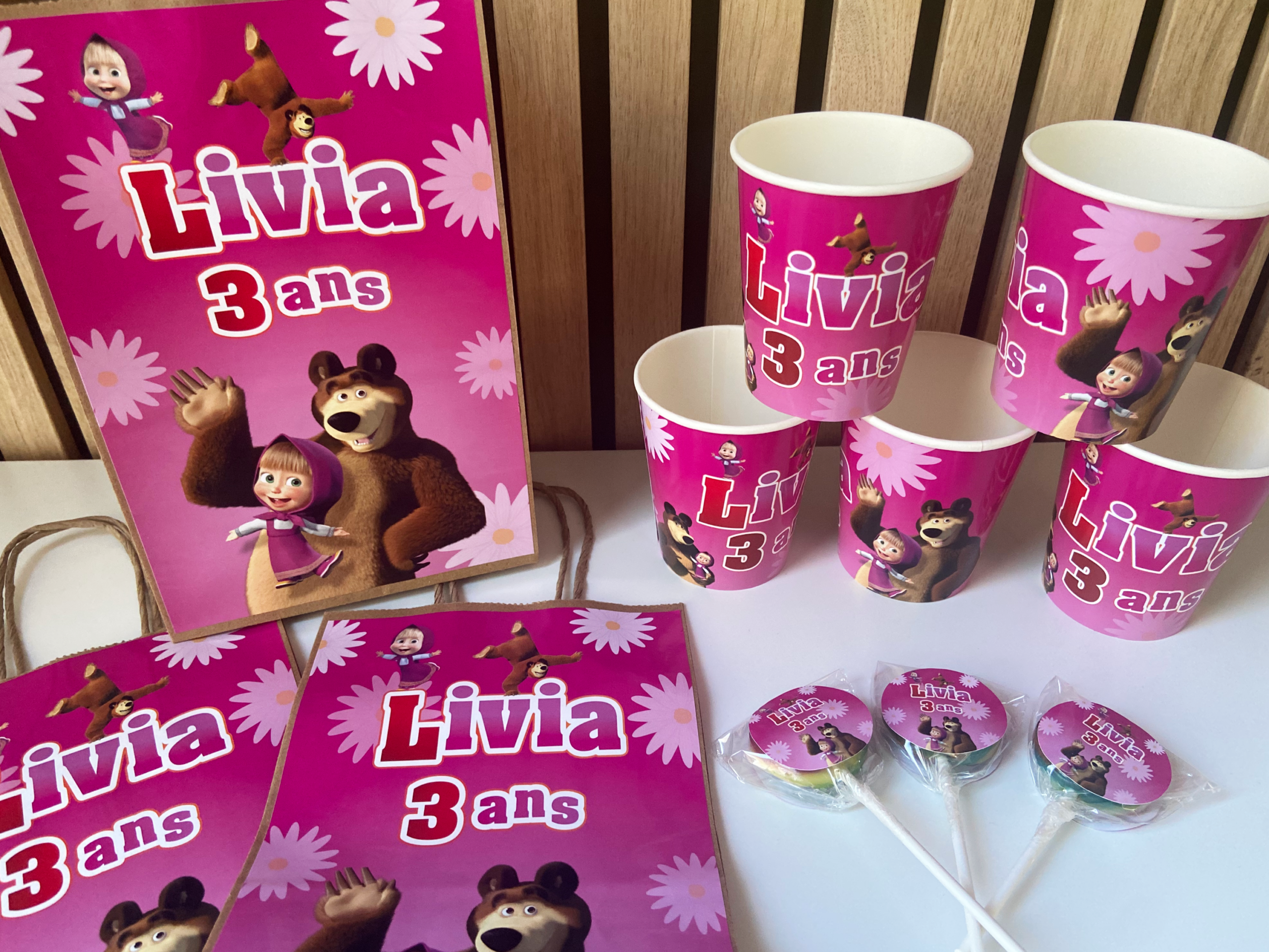 Confiseries - Thème Masha et Michka