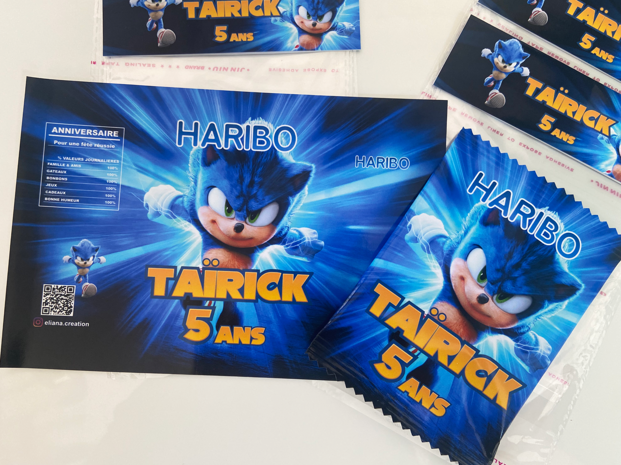 Confiserie - Thème Sonic