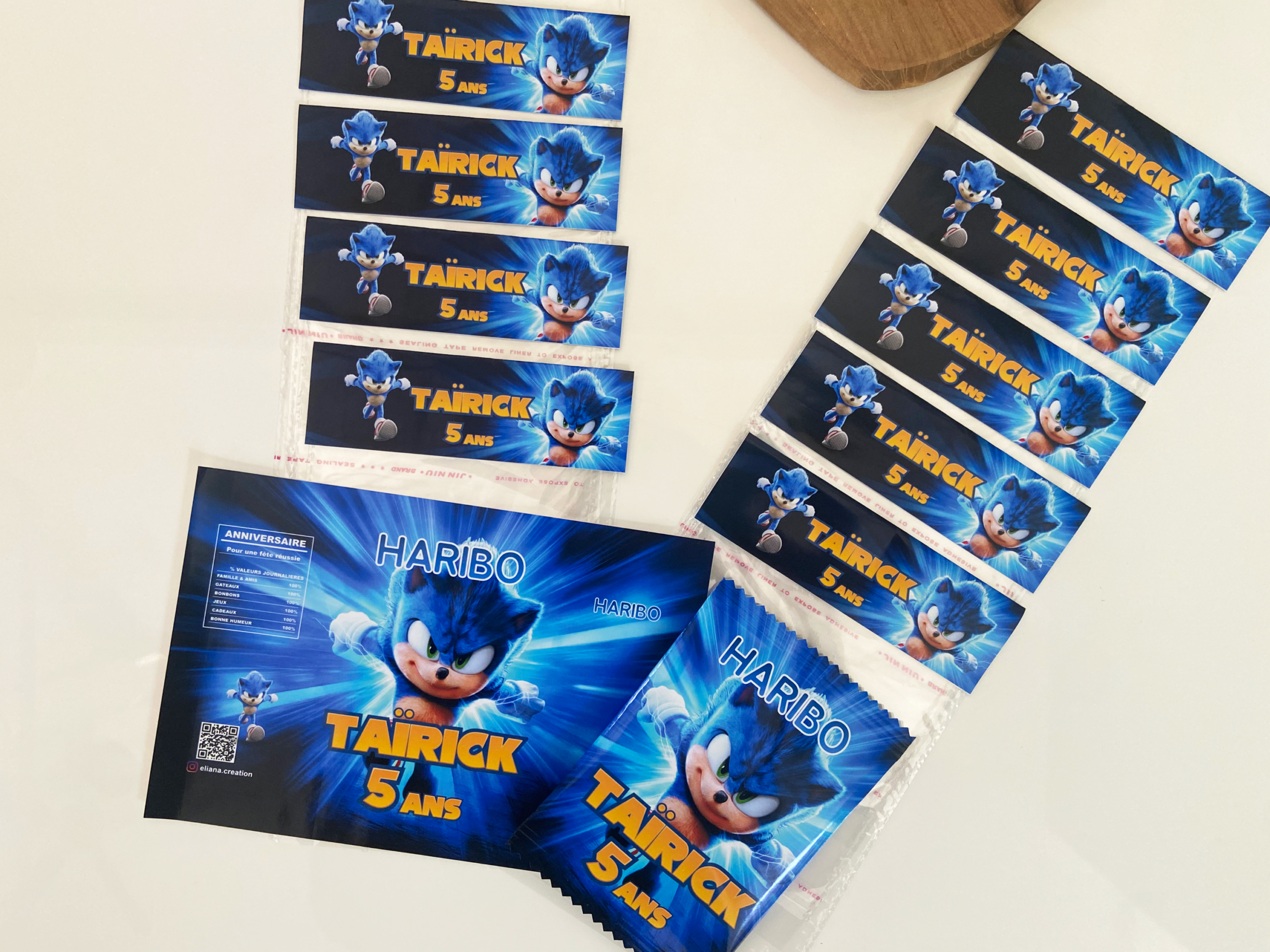 Confiserie - Thème Sonic