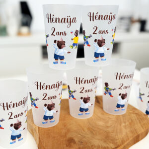 Gobelets personnalisés - Thème Petit Ours Brun