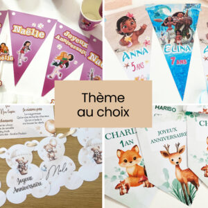 Guirlande personnalisée - Thème au choix
