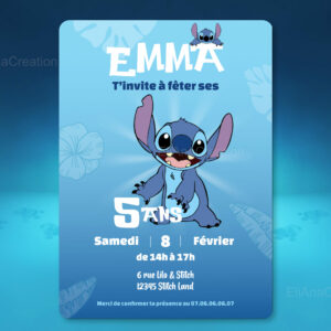 Invitation - Thème Stitch