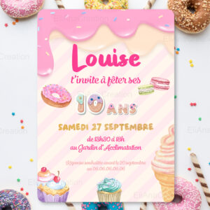 Invitation - Thème Gourmandises