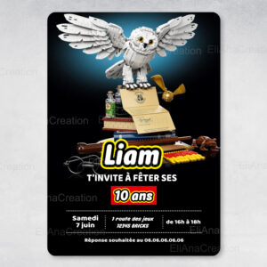 Invitation - Thème Lego Harry Potter