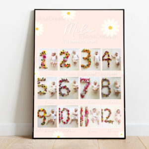 Affiche Ma Première Année - Thème Marguerite