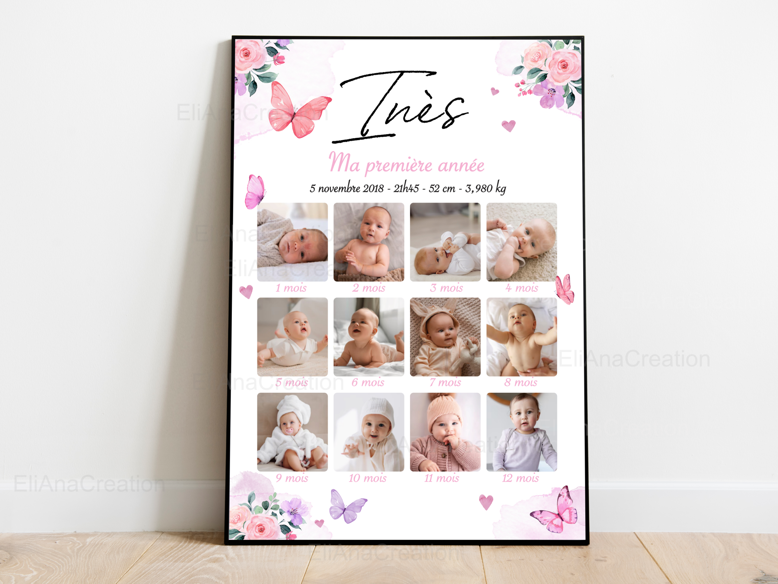 Affiche Ma Première Année - Thème Papillons