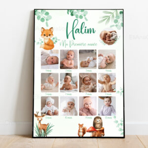 Affiche Ma Première Année Renard & Animaux de la Forêt